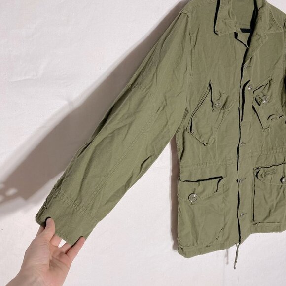 Vintage Logistik Army Green Cadets Utility Jacket L - Picture 7 of 11